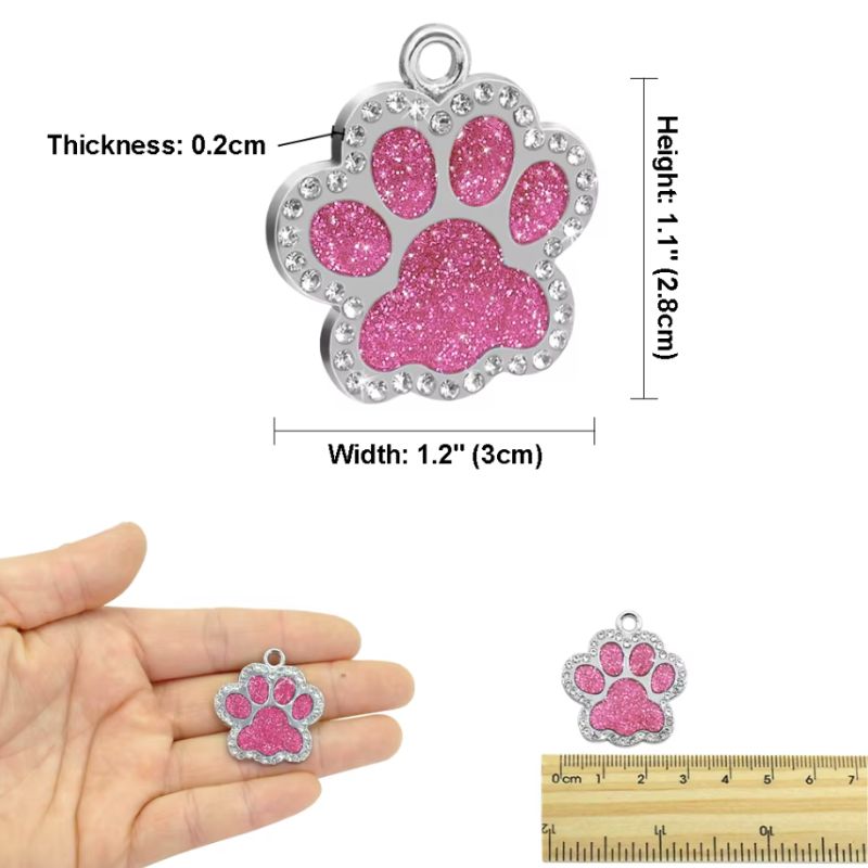 Sparkling Crystal ID Tag