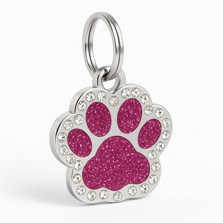 Sparkling Crystal ID Tag