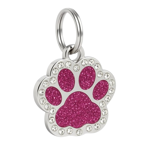 Sparkling Crystal ID Tag